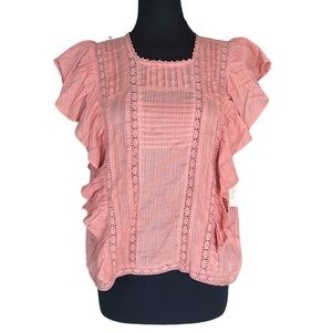 KEEP IN TOUCH Boutique Brand Ruffle detail too women’s size XL new with tags